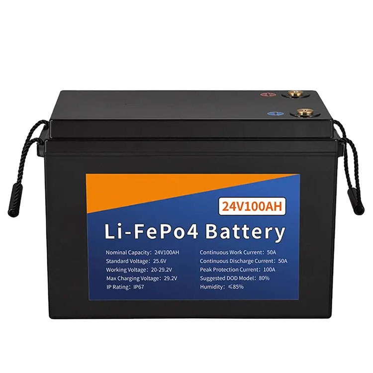 25,6V 100Ah energiopbevaringslithium-batteripakke